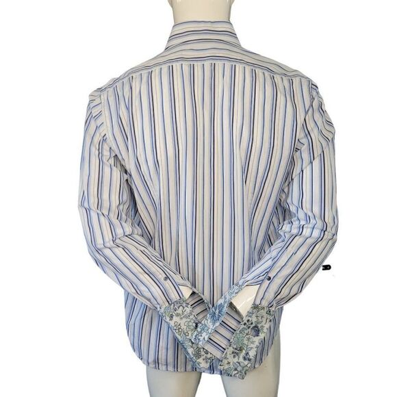 Ted Baker Men's Striped Evening Shirt (Size 4) - Picture 5 of 7